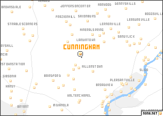 map of Cunningham