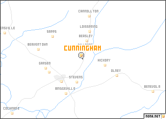 map of Cunningham