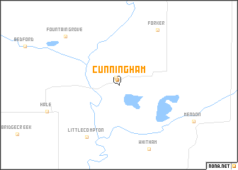 map of Cunningham