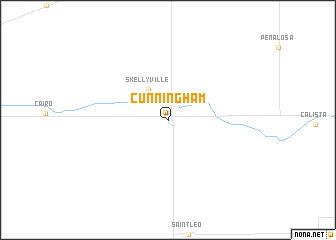 map of Cunningham