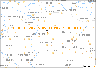 map of Čuntić Hrvatski see Hrvatski Čuntić