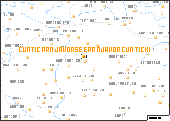 map of Čuntić Prnjavor see Prnjavor Čuntićki