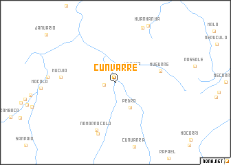 map of Cunvarre