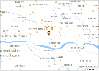 map of Cún