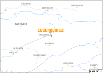 map of Cuocaodingzi