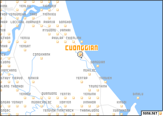 map of Cương Giẩn