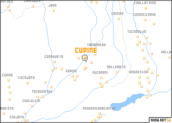 map of Cupine