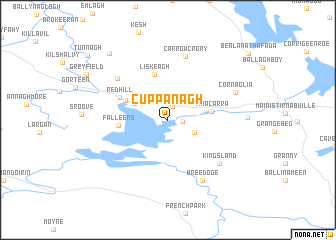 map of Cuppanagh