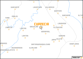 map of Cuprecia