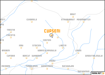 map of Cupşeni