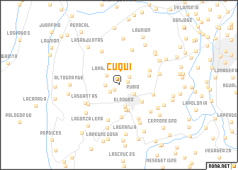 map of Cuquí