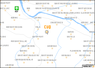 map of Cuq