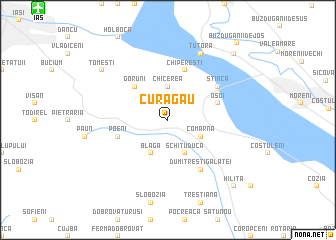 map of Curagău