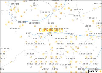 map of Cura Magüey