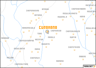 map of Curamana