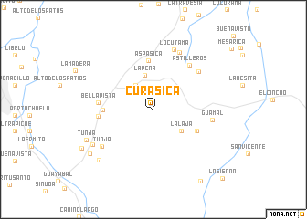 map of Curasica