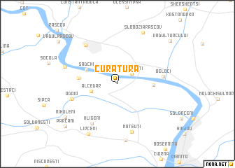 map of Curătura