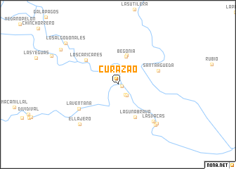 map of Curazao