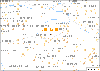 map of Curazao