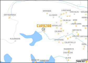 map of Curazao