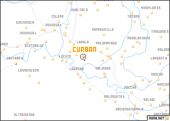 map of Curbán