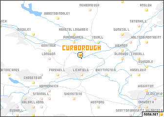 map of Curborough