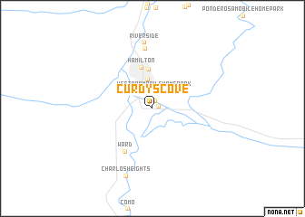 map of Curdys Cove