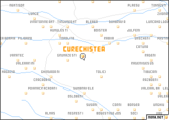 map of Curechiştea