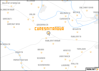 map of Cureşniţa Nouă