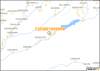 map of Curibaya Pampa