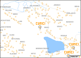 map of Ćurići