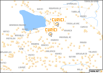 map of Ćurići