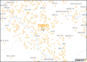 map of Ćurići