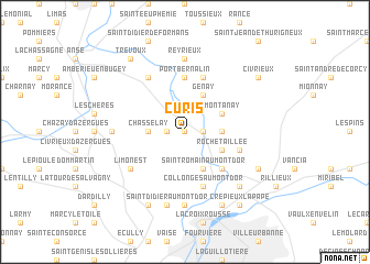 map of Curis