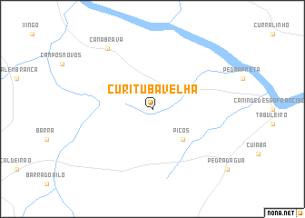 map of Curituba Velha