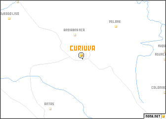 map of Curiúva