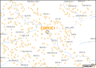 map of Curkići