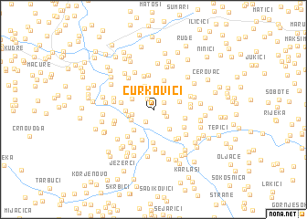 map of Curkovići