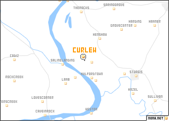 map of Curlew