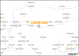 map of Curmătura