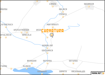 map of Curmătura