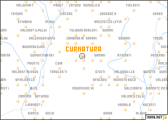 map of Curmătura