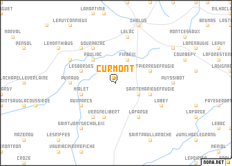 map of Curmont