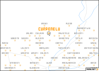 map of Curpenelu