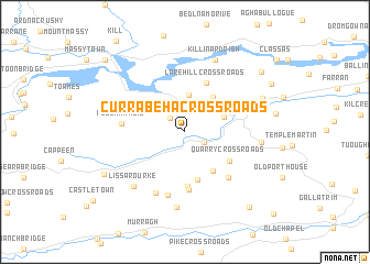 map of Currabeha Cross Roads