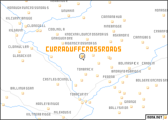 map of Curraduff Cross Roads