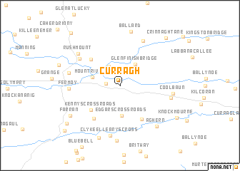 map of Curragh