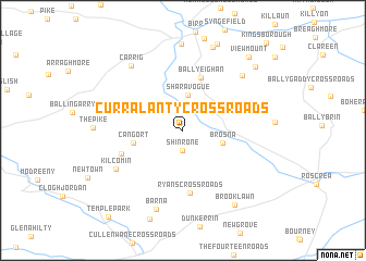 map of Curralanty Cross Roads