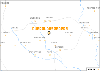 map of Curral das Pedras