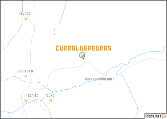 map of Curral de Pedras